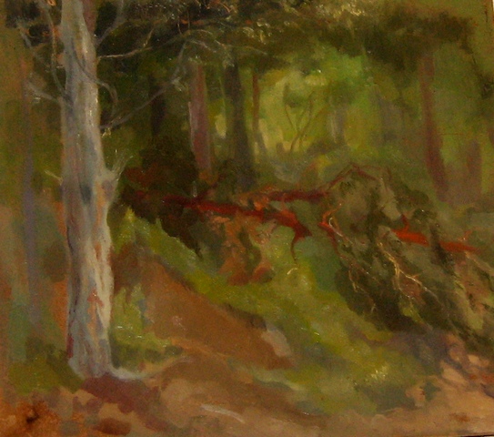 Горски пейзаж || м.бои/фазер / oil on hardboard || 1996